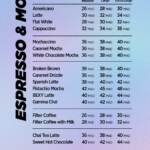 Menu Bex Coffee Casablanca August 2023 012217-208300